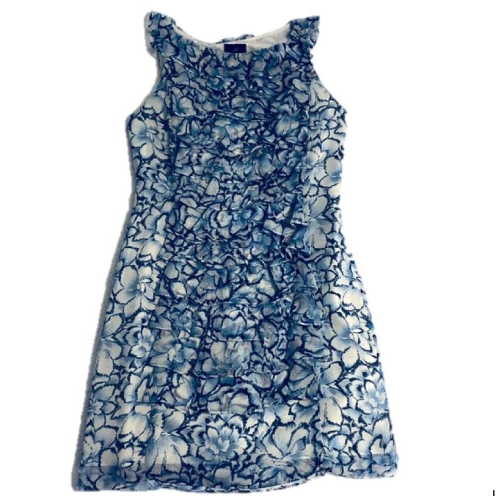 Adrianna Papell blue floral dress